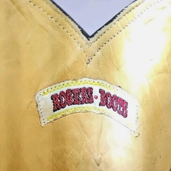 Stingray Cowboy Boots Rogers Black Exotic Western Men’s US 8.5 Pull On Like New - Picture 5 of 11